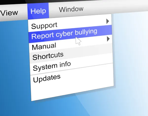 Conceito de cyber bullying . — Fotografia de Stock