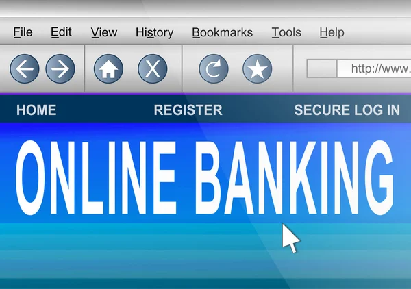 Banche online . — Foto Stock