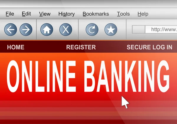 Online banking. — Stock Photo, Image