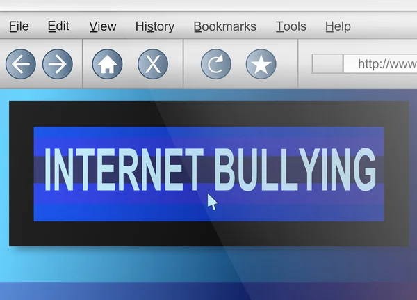 Internet bullying. — Stock Photo, Image