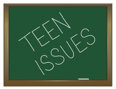 Teen issues. clipart