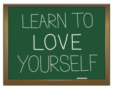 Learn to love yourself. clipart