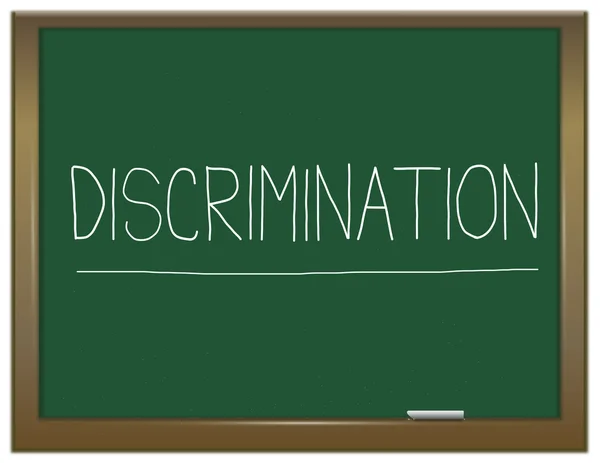 Концепция дискриминации . — стоковое фото