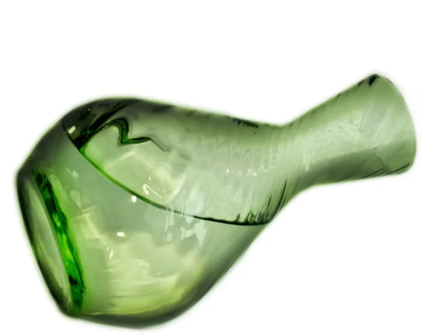 stock image Green vase with water