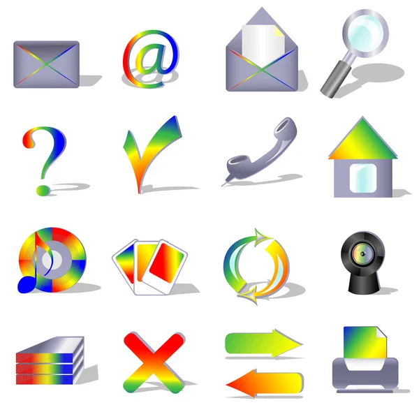 Computer and web icons — Stock Vector