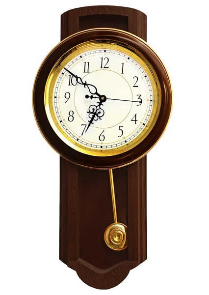 Ξύλινο ρολόι τοίχου — Φωτογραφία Αρχείου