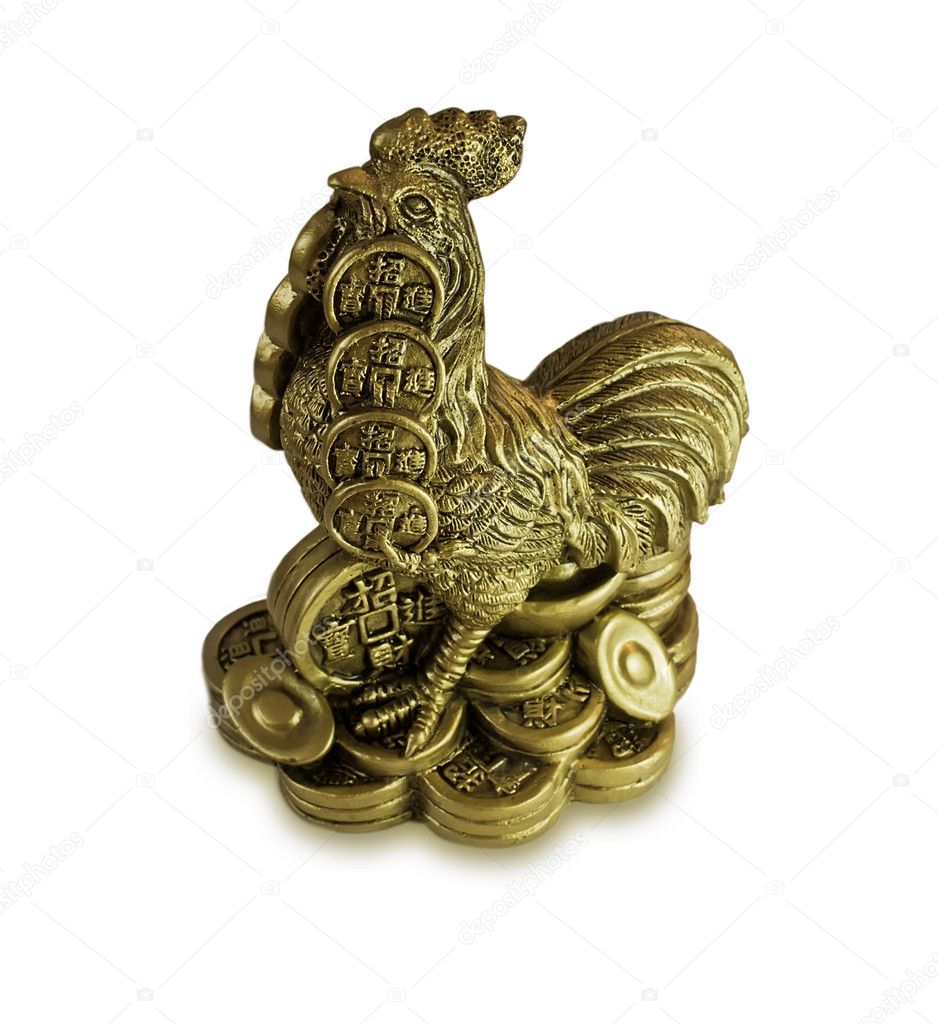 Chinese Feng Shui money cock for riches