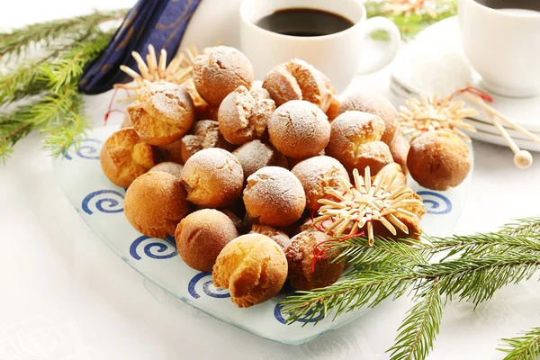 Bolas de donut caseiro — Fotografia de Stock