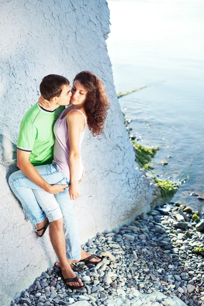 Romantiek aan de kust Stockfoto
