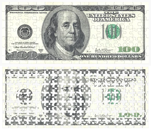 Доларову купюру — стокове фото