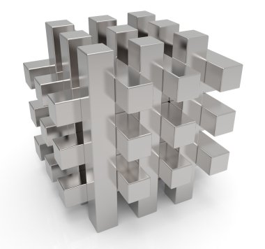 Abstract cube clipart