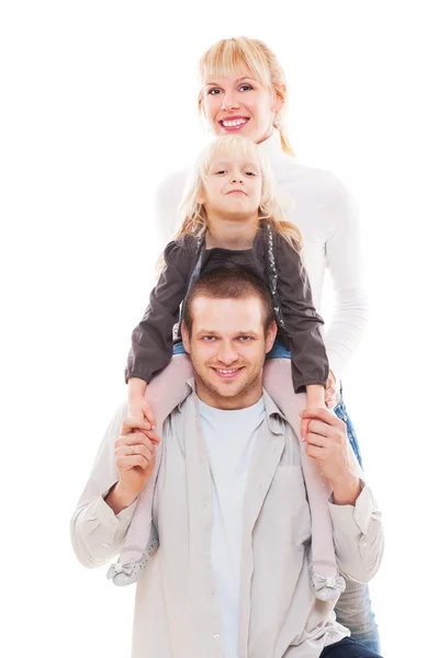 Jonge gezin samen — Stockfoto