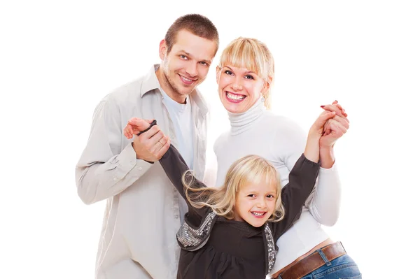 Father mother and daughter — Stock Photo, Image