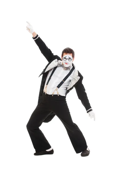 Porträtt av dansare mime — Stockfoto