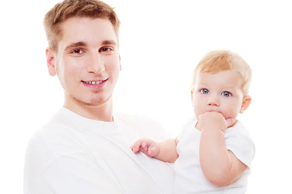 Ritratto di padre e figlio felice — Foto Stock