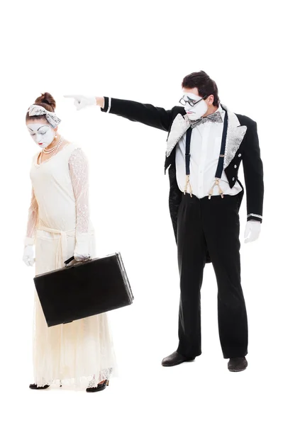 Two artistic mimes — Stock Photo, Image
