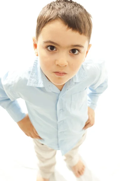 Serious young boy — Stock Photo, Image