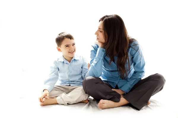 Boy and his mother — Stock Photo, Image