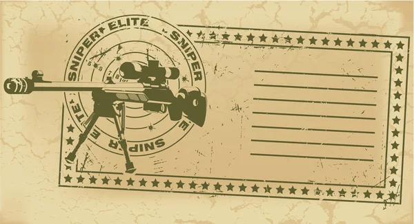 Armee-Briefmarke — Stockvektor