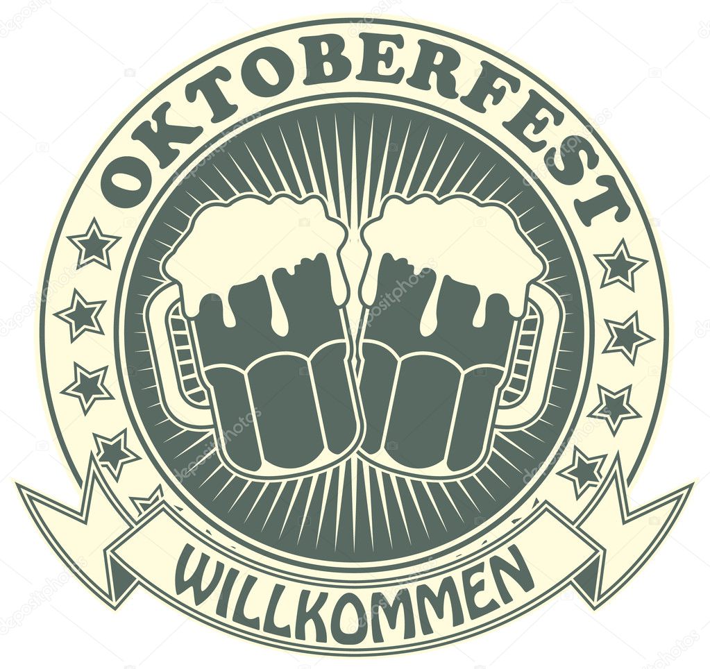 Stamp with the image of a beer symbol