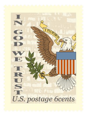 American stamp clipart