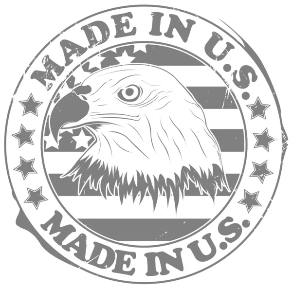 Feito em selo dos EUA —  Vetores de Stock