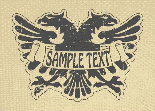 Heraldic stamp — Stock Vector