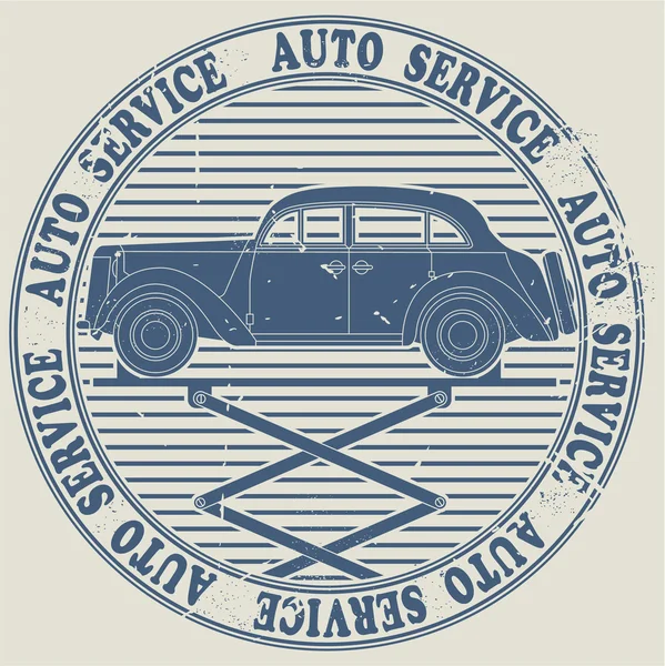 Timbre de service Avto — Image vectorielle