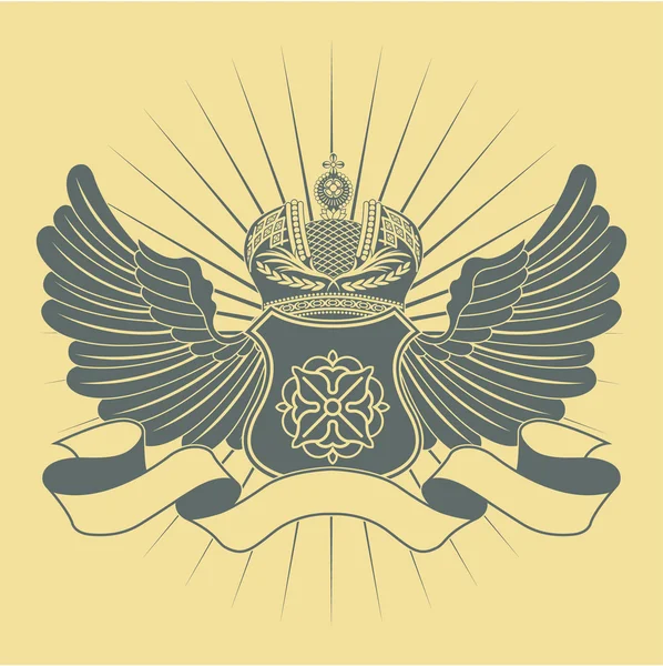 Heraldische vintage symbool — Stockvector