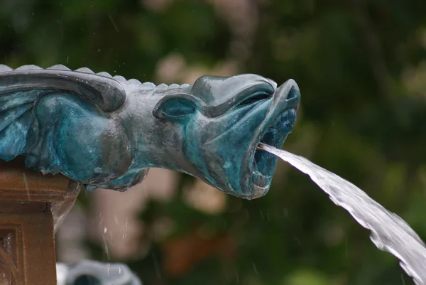 Gargoyle Fountain: Manchester — Stockfoto
