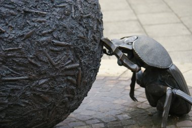 Dung Beetle Statue clipart