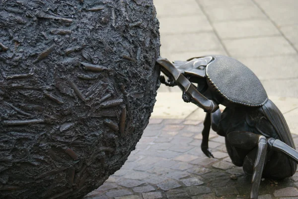 Statua dello scarabeo sterco — Foto Stock