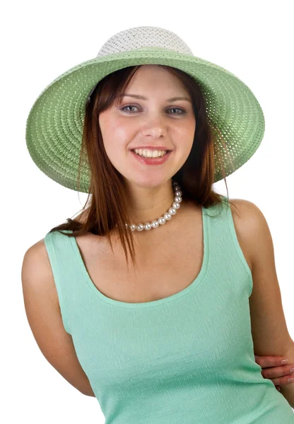 Zelený klobouk — Stock fotografie