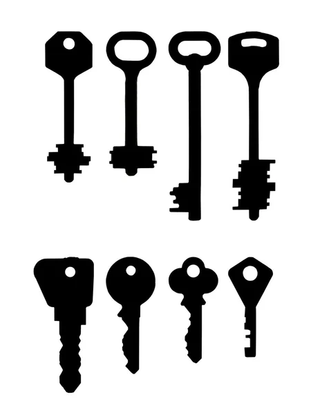 Σχήματα των κλειδιών — Φωτογραφία Αρχείου