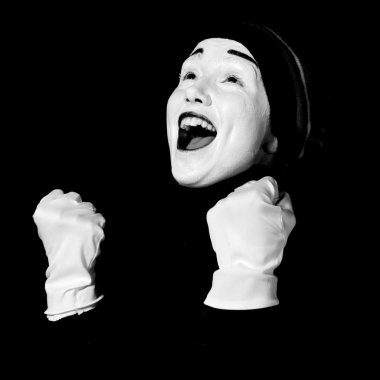 Street mime. clipart