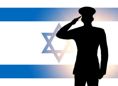 The Israeli flag clipart