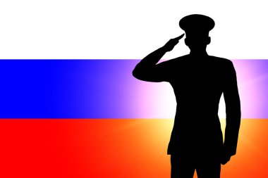 The Russian flag clipart