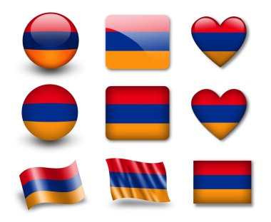 The Armenian flag clipart