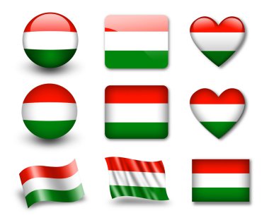 The Hungarian flag clipart