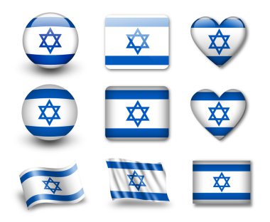 The Israeli flag clipart