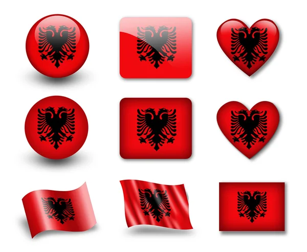 Флаг Албании — стоковое фото