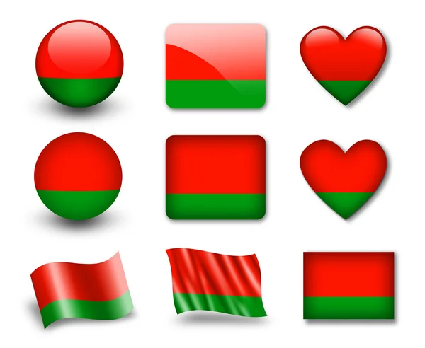 The Belarusian flag — Stock Photo, Image