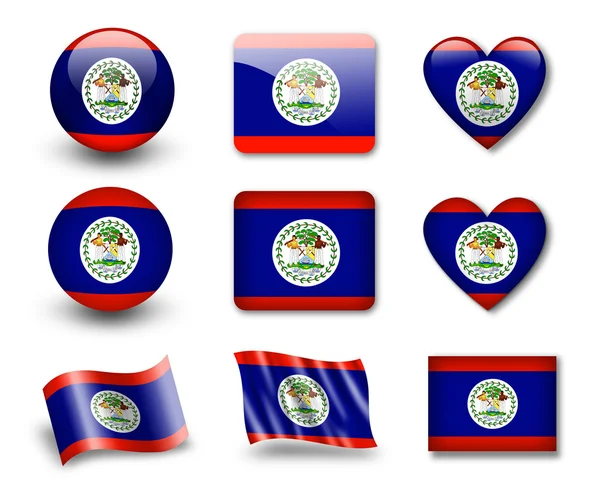 The Belize flag — Stock Photo, Image