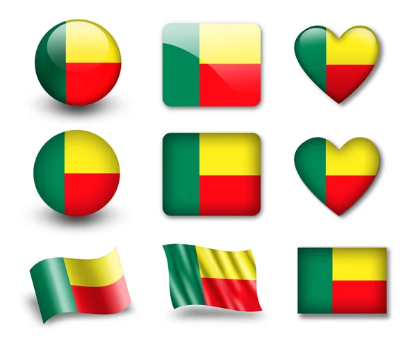 La bandera de Benín —  Fotos de Stock