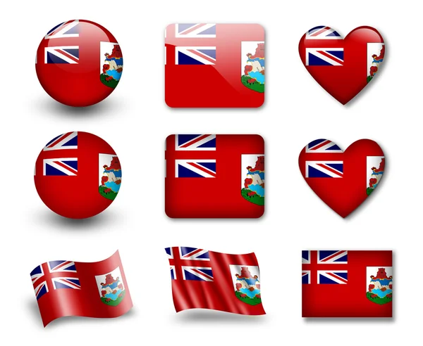 Bermuda Adaları bayrağı — Stok fotoğraf