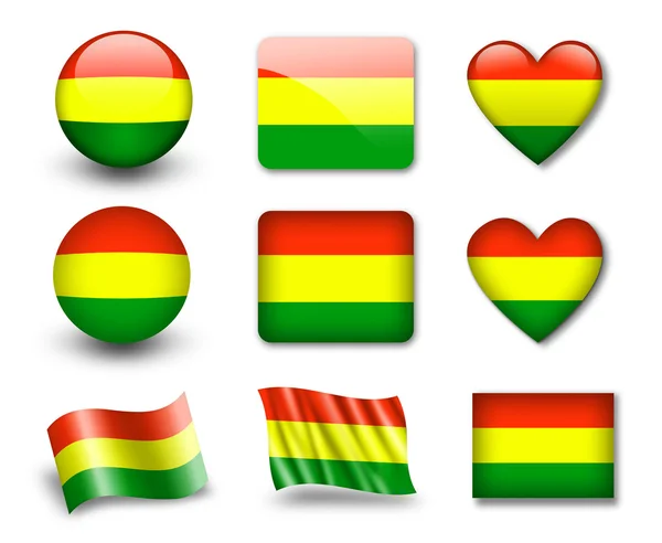 De Boliviaanse vlag — Stockfoto