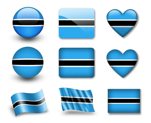 La bandera de Botswana —  Fotos de Stock