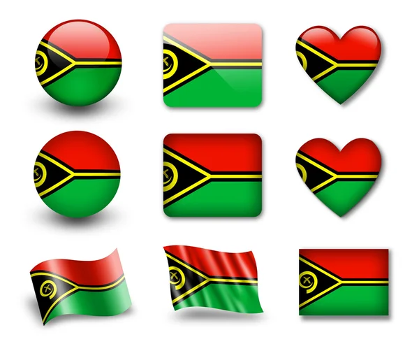 A Vanuatui zászló — Stock Fotó