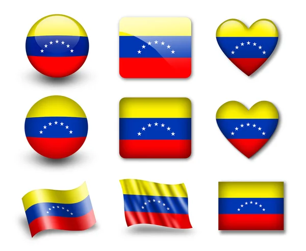 Die venezuelanische Flagge — Stockfoto