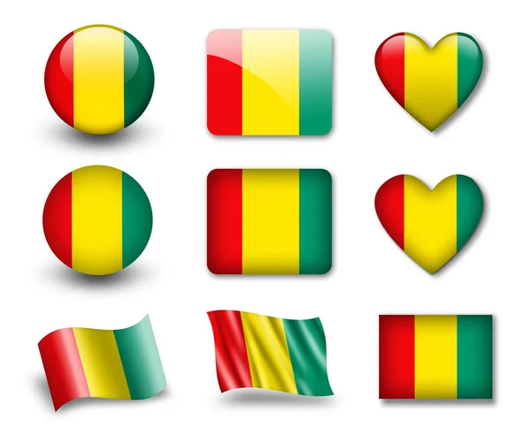 stock image The Guinean flag